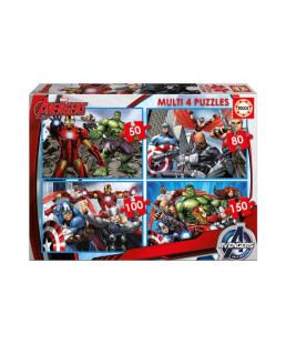 EDUCA - Multi 4 Puzzles Avengers 16331
