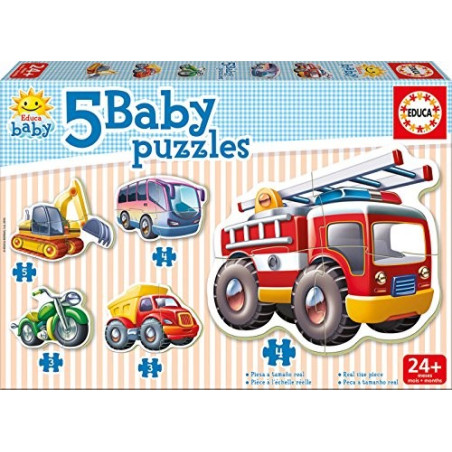 EDUCA - Puzzle Baby véhicules 14866