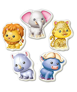 EDUCA - 5 Baby puzzles 'Animaux sauvages' 14197