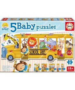 EDUCA - Baby puzzles 'School Bus' 17575