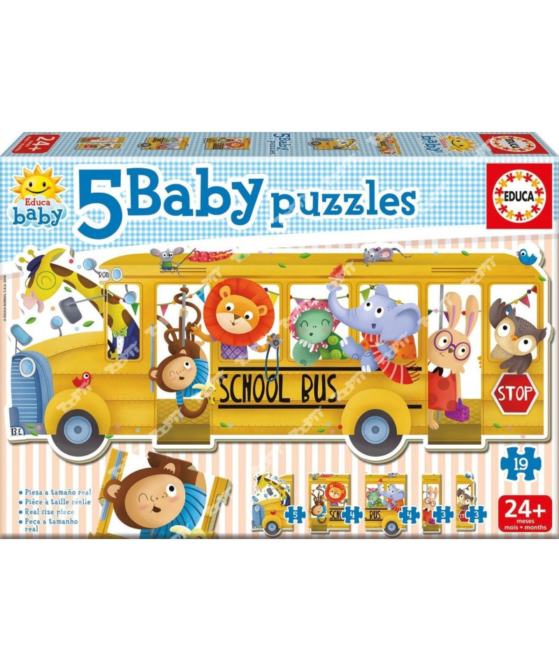 EDUCA - Baby puzzles 'School Bus' 17575
