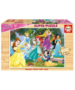 EDUCA - Puzzle bois 100pcs Princesse 17628