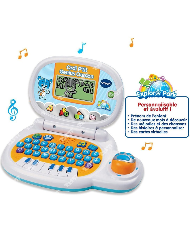 VTECH - Ordi P'tit Genius Ourson bleu