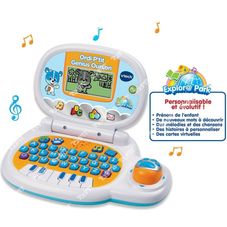 VTECH - Ordi P'tit Genius Ourson bleu