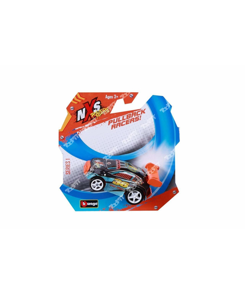 BURAGO - NXS RACERS - Rétrofriction - Blister individuel - Assortiment de 36 véhicules