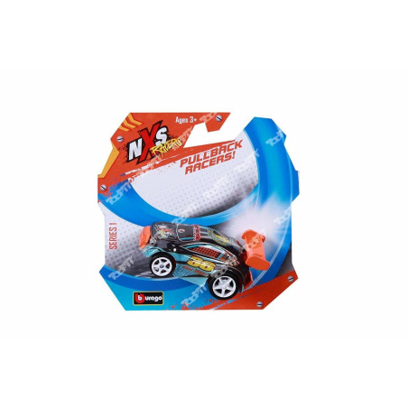 BURAGO - NXS RACERS - Rétrofriction - Blister individuel - Assortiment de 36 véhicules