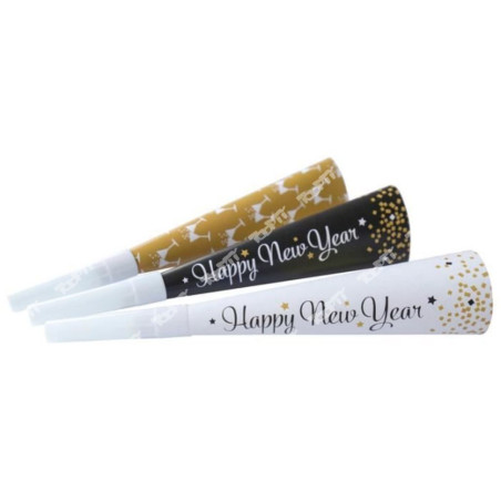 TOOPTY - SET DE 6 TROMPETTE HAPPY NEW YEAR