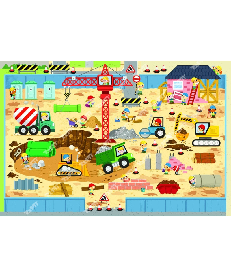 TREFL - PUZZLE GIGANTIC SITE DE CONSTRUCTION 90755