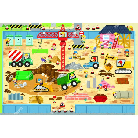TREFL - PUZZLE GIGANTIC SITE DE CONSTRUCTION 90755