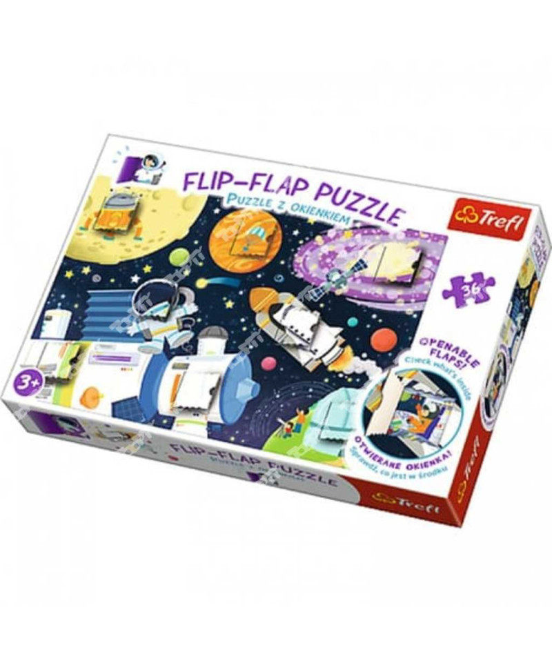 TREFL - PUZZLE FLIPFLAP ESPACE 14272