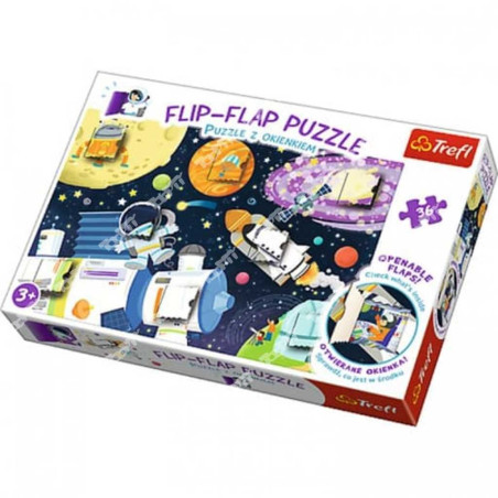 TREFL - PUZZLE FLIPFLAP ESPACE 14272