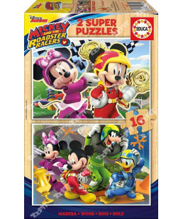 EDUCA - Puzzle bois 2*16 Mickey & ses amis 17622