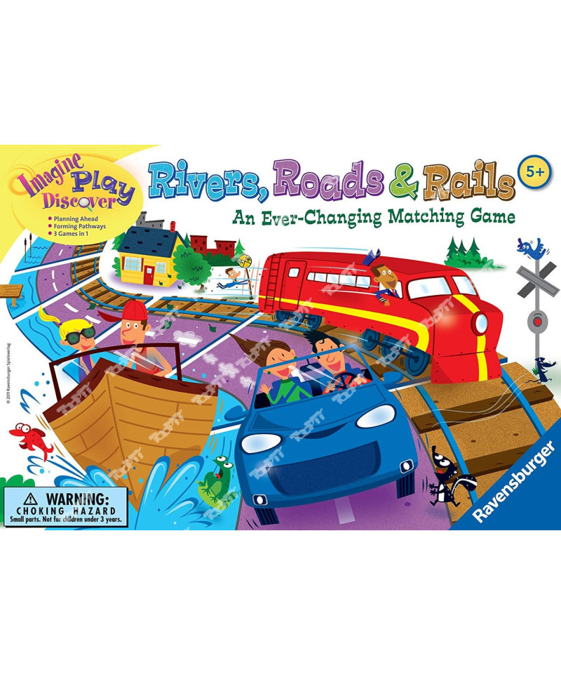 RAVENSBURGER - Rivers, Roads & Rails 22053