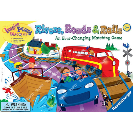 RAVENSBURGER - Rivers, Roads & Rails 22053