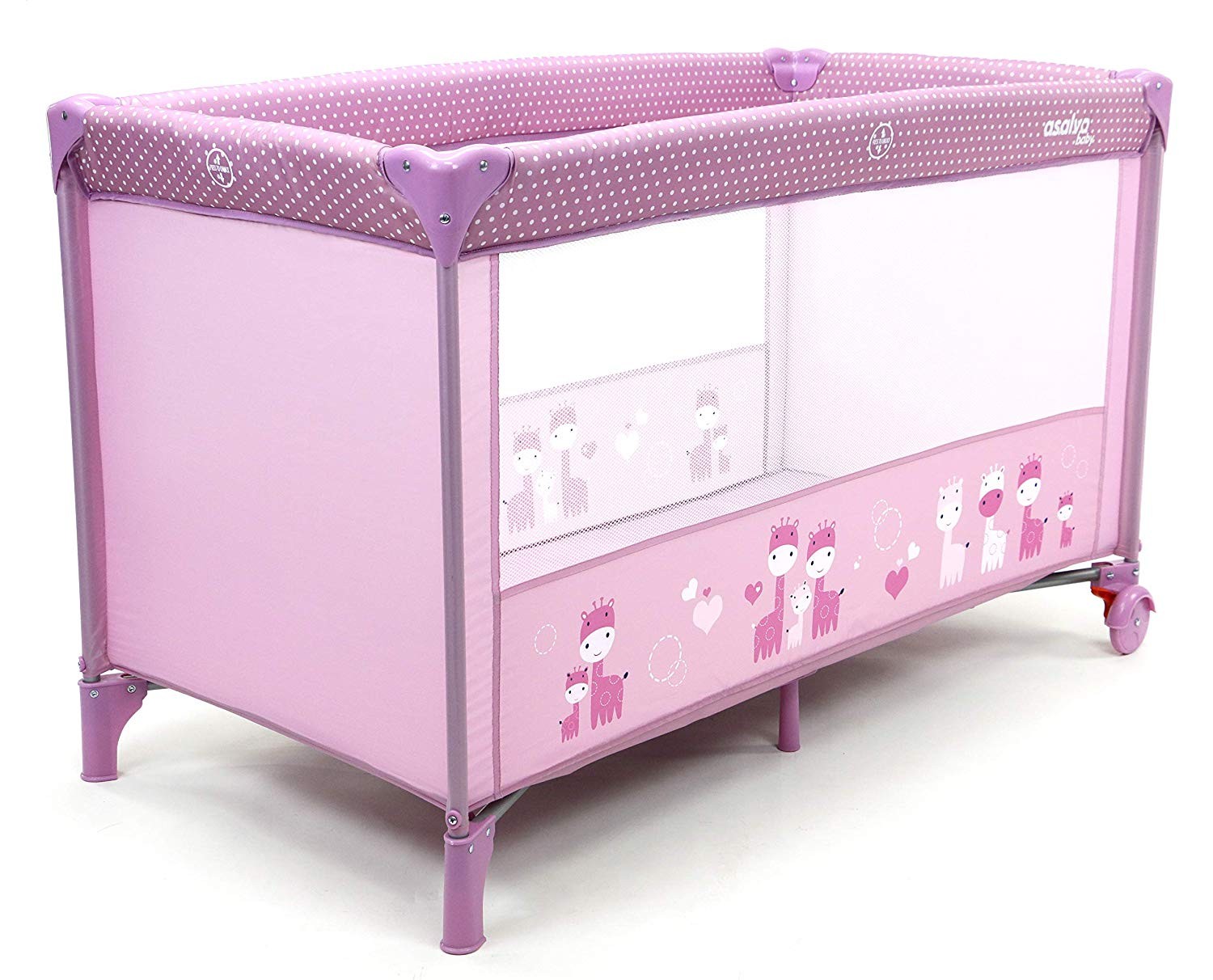 Asalvo Parc Lit Travel Cot Baleares Giraffes Pink Achat Asalvo Parc Lit Travel Cot Baleares Giraffes Pink