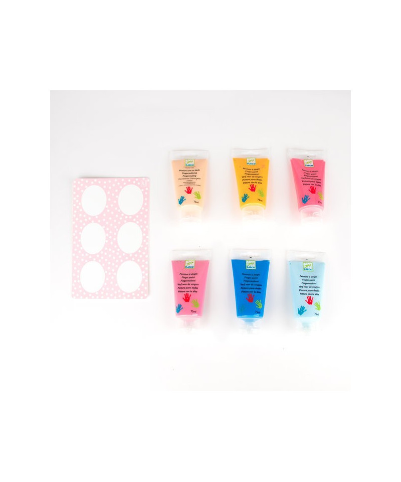 DJECO - 6 FINGER PAINT'S TUBES SWEET