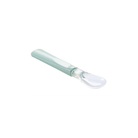 THERMOBABY - 2 CUIILIERES EN SILICONE VERT