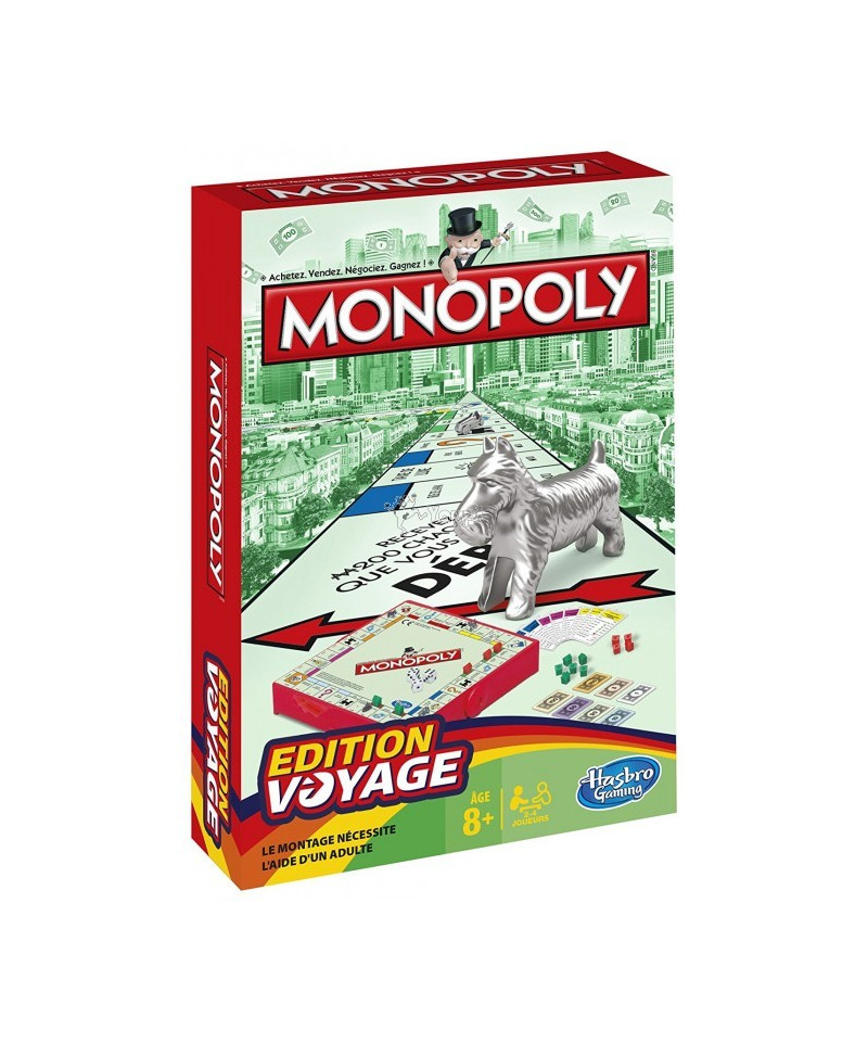 HASBRO - MONOPOLY GRAB&GO B1002/101 VERSION VOYAGE