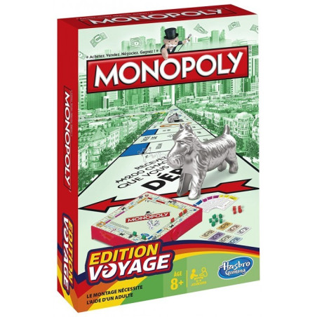 HASBRO - MONOPOLY GRAB&GO B1002/101 VERSION VOYAGE