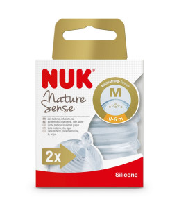NUK - 2 TETINES NATURE SENSE T1 M