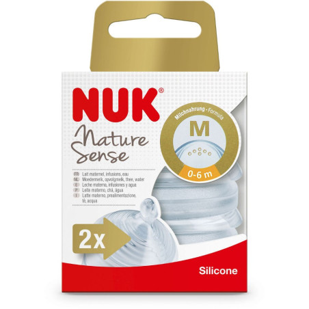 NUK - 2 TETINES NATURE SENSE T1 M