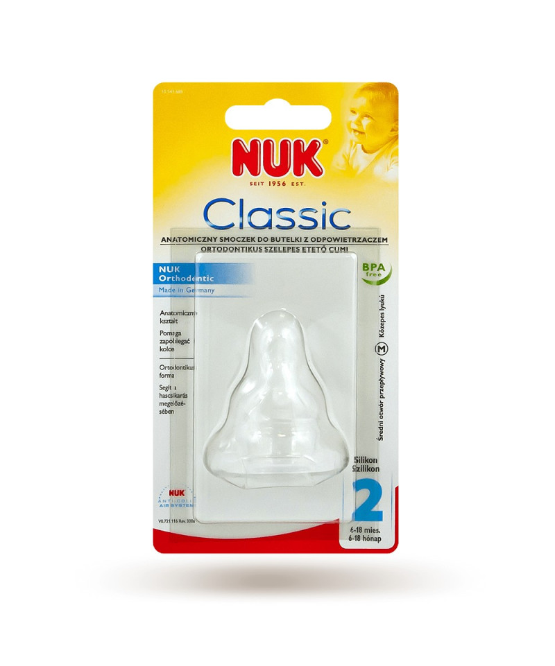 NUK - TETIN SILCON 2+M AGE CLASSIC