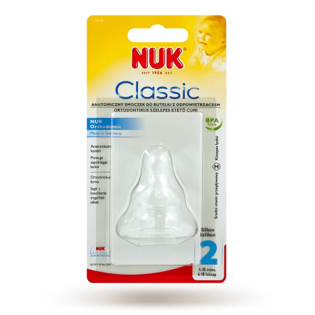NUK - TETIN SILCON 2+M AGE CLASSIC
