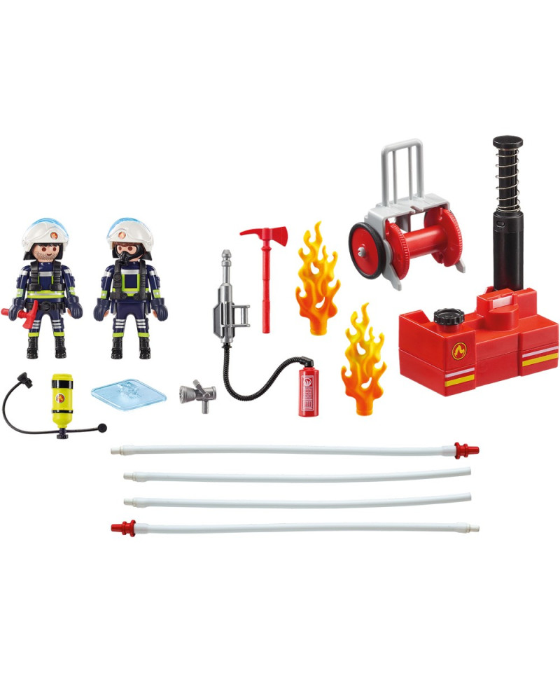 Moteur d'incendie Playmobil avec échelle et lumières et sons