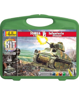 HELLER - MALLETTE SOMUA S35+INFANTERIE ALLEMANDE 60975
