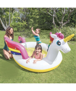 INTEX - PISCINE FONTAINE UNICORNE 272X193X104CM  REF 57441NP