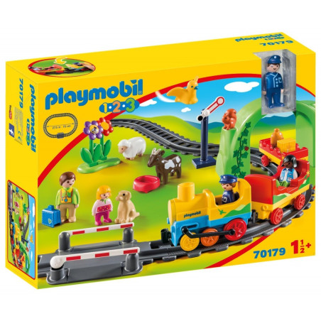 PLAYMOBIL - TRAIN PASSAGERS +CIRCUIT 1.2.3