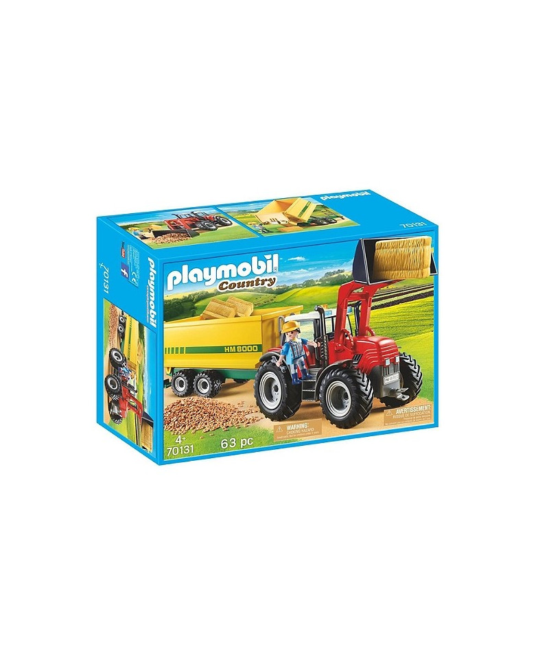 PLAYMOBIL - GD TRACTEUR ET REMORQUE