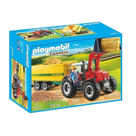PLAYMOBIL - GD TRACTEUR ET REMORQUE