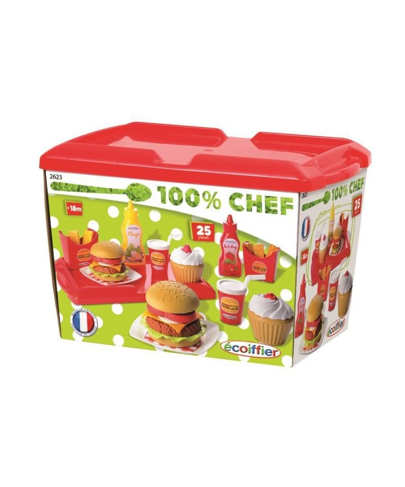 ECOIFFIER - COFFRET PLATEAU HAMBURGER  2623