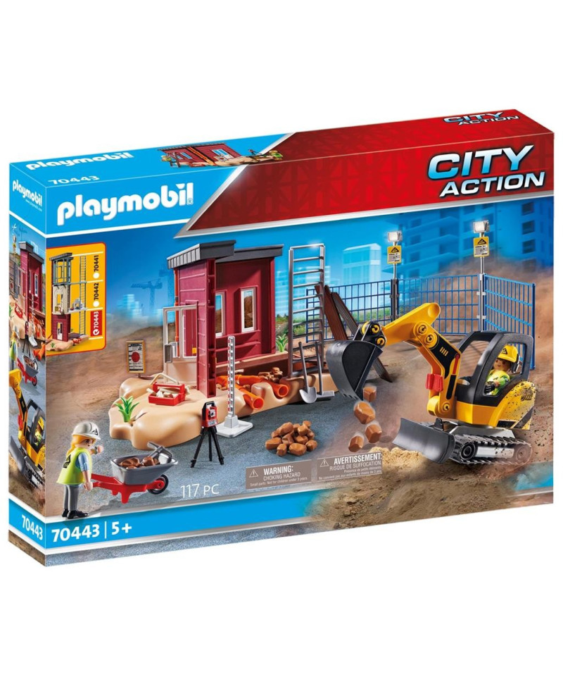 PLAYMOBIL - MINI-PELLETEUSE ET CHANTIER
