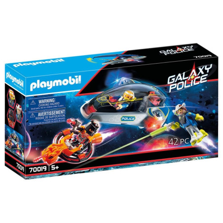 PLAYMOBIL - VEHICULE VOLANT DES POLICIERS DE L'ESPACE