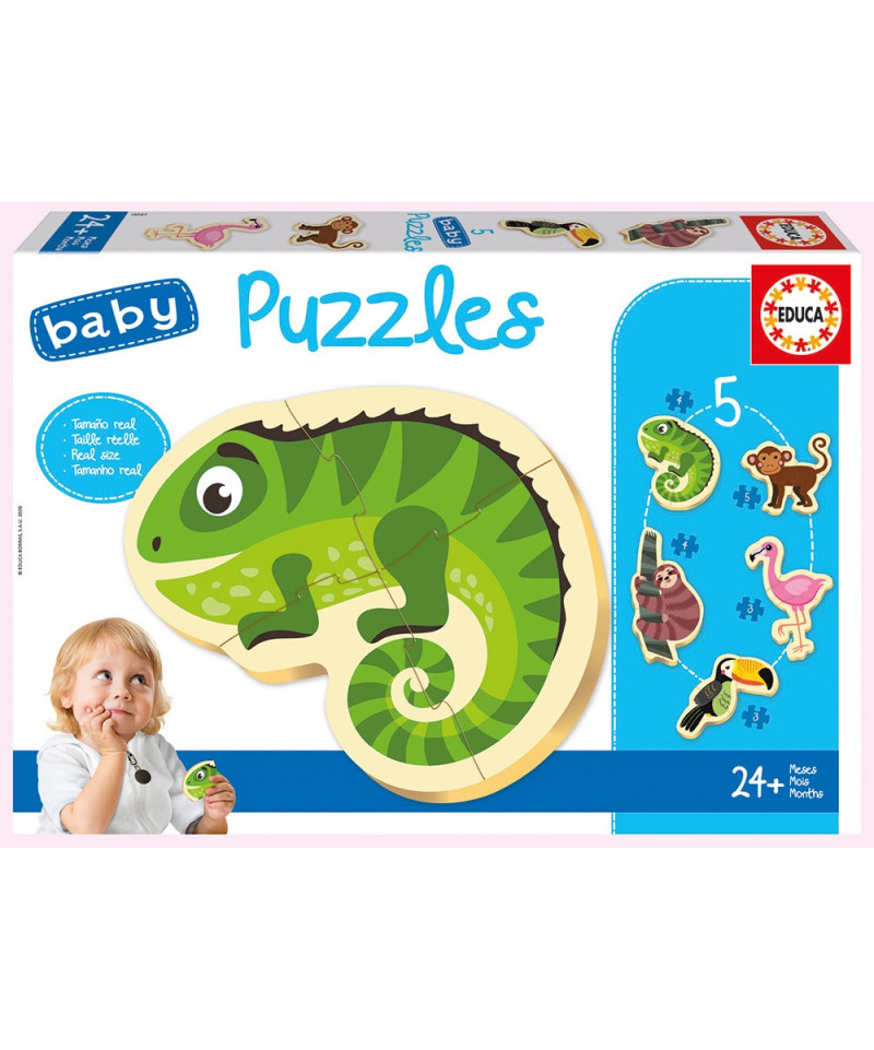 EDUCA - PUZZLE 24 MOIS ANIMAUX TROPICAUX