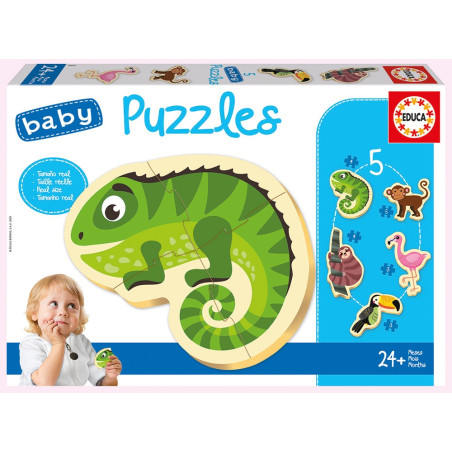 EDUCA - PUZZLE 24 MOIS ANIMAUX TROPICAUX