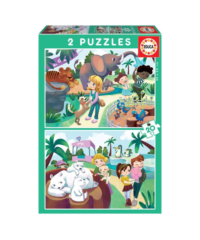 EDUCA - PUZZLE 2X20 AU ZOO
