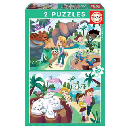 EDUCA - PUZZLE 2X20 AU ZOO