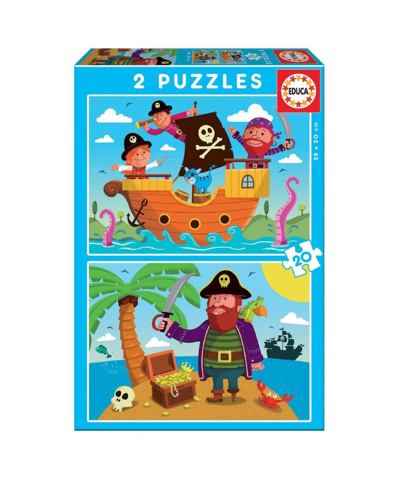 EDUCA - PUZZLE 2X20  PIRATES