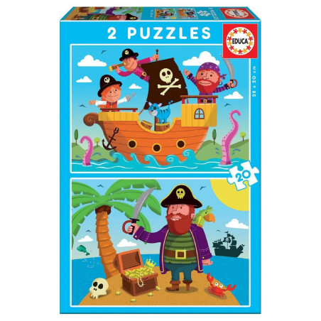 EDUCA - PUZZLE 2X20  PIRATES