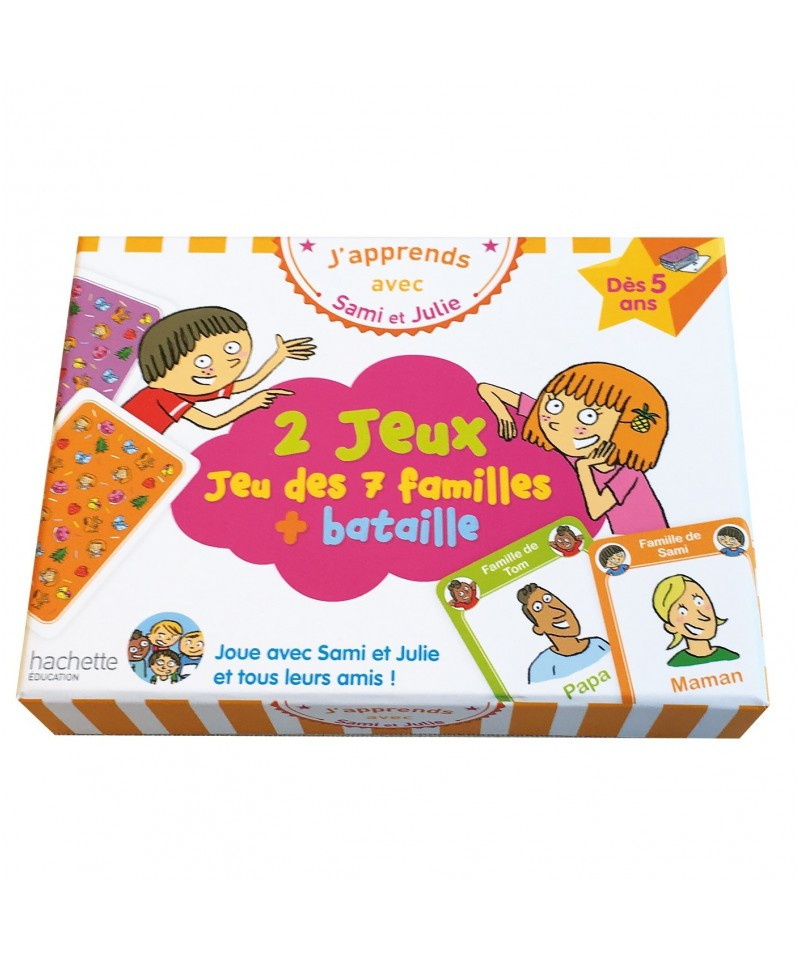HACHETTE - JEU DES 7 FAMILLES + BATAILLE