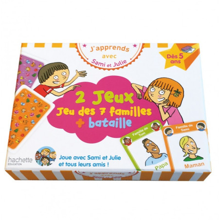 HACHETTE - JEU DES 7 FAMILLES + BATAILLE