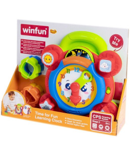 WINFUN - TIME FOR FUN LEARNING CLOCK 000675-NL