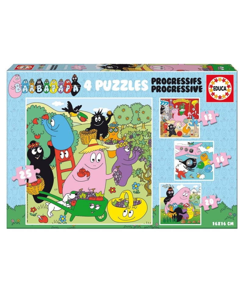 EDUCA - PUZZLE PROGRESIVO  BARBAPAPA 12+