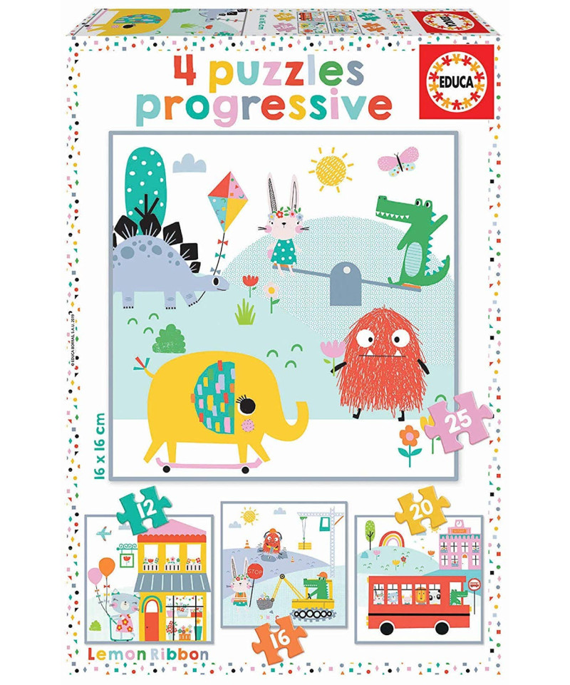 EDUCA - PUZZLE  PROGRESSIF  LEMON  RIBBON