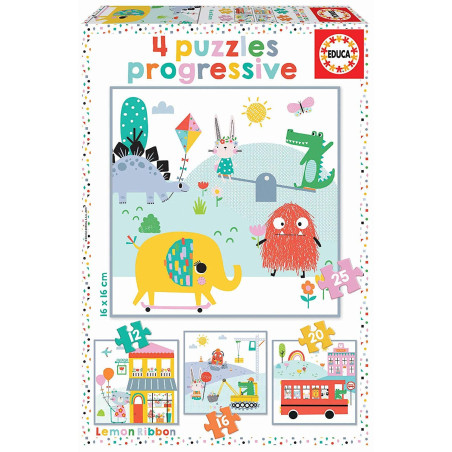 EDUCA - PUZZLE  PROGRESSIF  LEMON  RIBBON