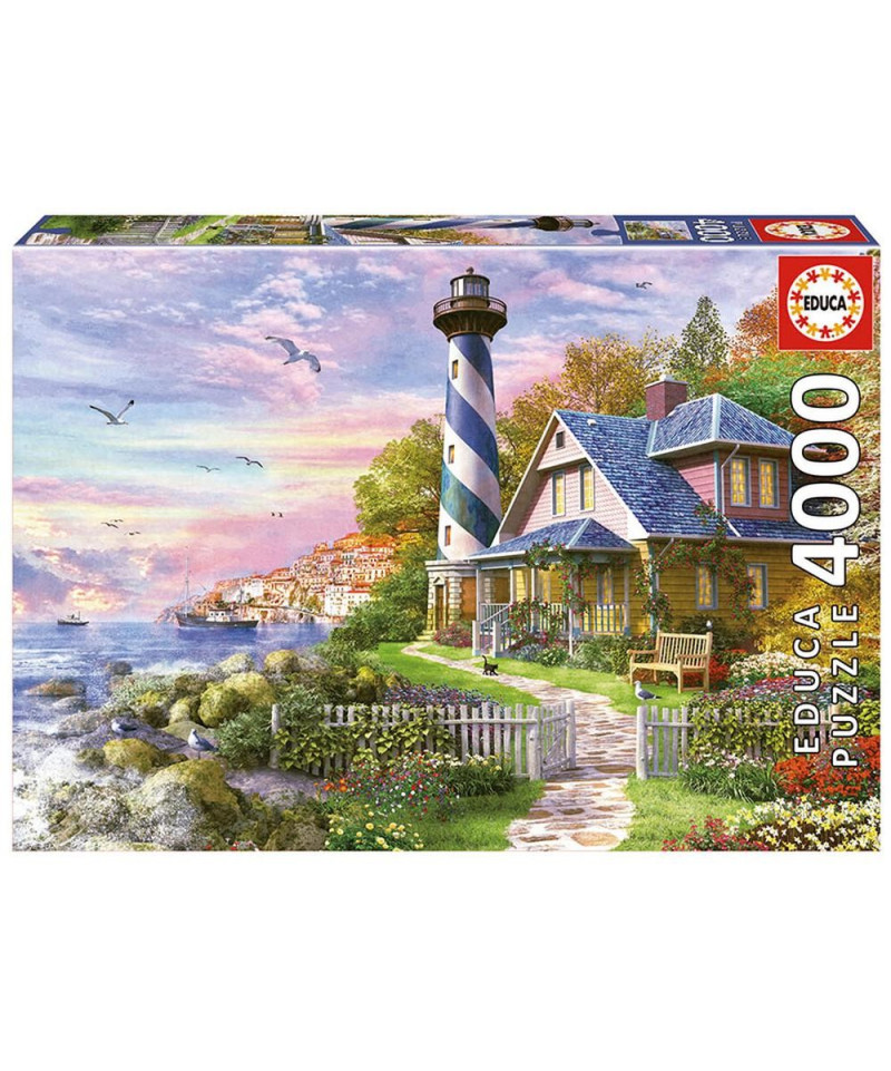 EDUCA - PUZZLE 4000  PHARE A ROCK BAY