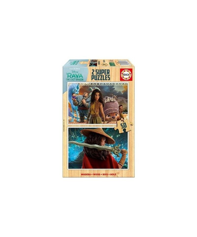 EDUCA - PUZZLE 2X50  RAYA&THE  LAST  DRAGON